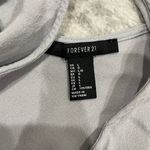 Forever 21 Grey Lace Up Tank Crop Top Photo 5