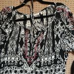 Soft Surroundings  large L flowy rayon top 3/4 bell sleeve detailed decoration Photo 1