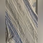 Blue Island  white and blue striped lightweight cover-up Photo 6