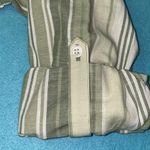 Blair cotton linen roll tab long sleeve button up chest pocket stripe NEW size L Photo 4