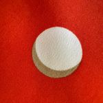 Dress Barn Skater Dress SZ 10 Orange Ivory Polka Dots Minnie Rockabilly Pinup Photo 3