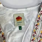 Farm Rio NWOT  Greek Garden Long Sleeve Plunge Neck Cotton Romper Size XS Photo 6