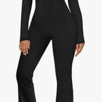 One piece stretchy like yoga pants Bodycon jumpsuit size XL new never wo… Black Photo 0