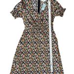 Loft NEW Outlet Midi Floral Dress 4P Petite Wedding Guest Puff Sleeve V-neck Photo 10