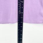 ZARA  Women Purple Ruffle Sleeve Cropped Summer Polyester Blouse Size Small Photo 4