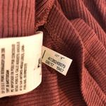 American Eagle  Outfitters Red Lace Shoulder Inset V-Neck Long Sleeve Tunic Sz S Photo 4