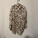 Vitamin A Playa Linen Boyfriend Shirt - Desert Flower EcoLinen designer summer L Photo 3