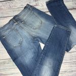 Kancan Distressed High Rise Straight Leg Jeans Blue Size 10 Photo 3