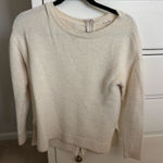 Nordstrom  white zip back sweater Photo 0