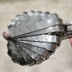 Cult Gaia 💕💕 Lillith Bag ~ Acrylic Mini Top Handle Bag Collapsible Gray Marble Photo 7