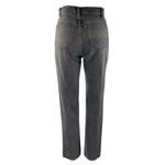 Reformation  Cynthia Patch High Rise Straight Women's Black Denim Jeans Size 24 Photo 2