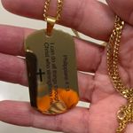 New Gold Filed Bible Verse Necklace Photo 0