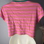 H&M Pink and Purple Striped Care Bears Baby Tee Photo 3