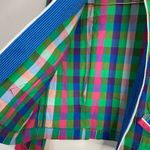 Vintage 90s Y2K Canvasbacks Madras Plaid Cropped Full Zip Jacket 12P 12 Petite L Pink Photo 4