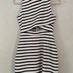 EXPRESS Stripe Cut Out Dress Photo 1