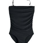 NWT Coolibar Lanikai 3 In 1 Black Ruched Convertible UPF 50 Swimsuit Size Small Photo 4