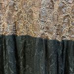 Free People  BROWN & BLACK LACE TOP SIZE SMALL LOTS OF STRETCH NYLON/POLY/SPANDEX Photo 5