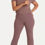 Betabrand  Boot Cut Two-Pocket Dress Pant Yoga Pants in Auburn Brown M Photo 0