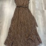 Chic Brown Floral Maxi Dress Photo 1