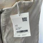 NWT OAK + FORT DROP WAIST STRAPLESS TWILL DRESS in Cream XS $108 White Photo 7