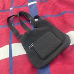 Cherokee  Black double shoulder strap knit bag pocket button closure Photo 0