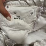 & Other Stories & Other Stories White Denim Button Fly Shorts- Size 8 Photo 5