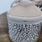 Copper Key  Silver Rhinestone Platform Sandals Size 10 Photo 5