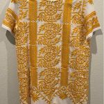 All:row Yellow Embroidered Short Sleeve Mini Dress Photo 0