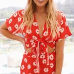 Lush Clothing Red Two Piece  Photo 0