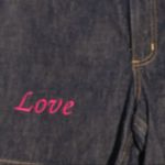 The Limited !  jean shorts with love design Nwot Photo 1