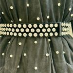 ZARA Leather Rhinestone Blazer Dress. Size XS. Black. NWT Photo 6