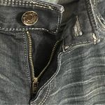 EXPRESS Women’s  Stella Flare Low Rise Dark Wash Jeans Size 10 Flap Back Pocket Photo 5