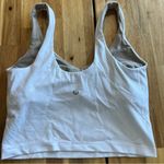 Lululemon  White V-Neck Sports Bra Tank Top Size 6 Photo 1