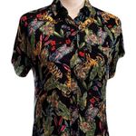 Philosophy Short-Sleeve Jungle Theme Shirt with Cheetahs | Size XS | EUC Photo 0