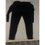 Beyond Yoga  Womens Small Black Overlapping‎ USA Cozy Soft Long Sleeve Jumpsuit Photo 11
