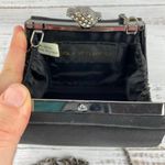 Jessica McClintock Vintage  Mini Chain Bag Black 100% Satin Photo 3