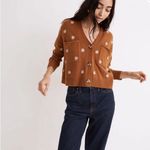 Madewell  Brown Cardigan with Floral Details Photo 3