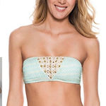 OnDadeMar bandeau bikini top. New Blue Photo 0