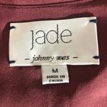 Johnny Was Jade floral pattern rust orange cream navy blue wrap midi dress Sz M Photo 7