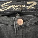 Seven 7 Jeans Womens Size 16 Black Wash Cropped Raw Hem Skinny Jeans Photo 4