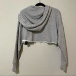 Ivy Park  Grey Cropped Logo Front Hoodie Sweatshirt XXS Photo 4