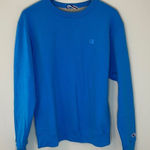Champion Authentic Crewneck Sweatshirt. Unisex Size Medium. Blue Jay Blue Photo 0