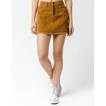 Indigo Rein Half Button Front Corduroy Mini Skirt Size 7 Photo 48