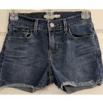 Levi's Cutoff Shorts Sz 25 710 Super Skinny Blue Medium Wash Tight Hottie Sexy Photo 0