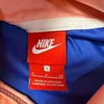 Nike  Pink & Blue Retro Cowl Neck Pullover Windbreaker Jacket Photo 6