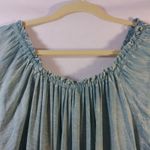 Altar'd State Altar’d State Blue Sun Bleached Boho Bell Sleeve Off Shoulder Stretchy Dress Photo 4