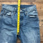 Levi's  Jeans Womens 27x26 Blue 501 Premium Big E Button Fly Classic Distressed Photo 3