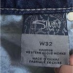 Silver Jeans Co Womens Suki Flap Capris Dark Wash Embroidered Sequin Curvy Photo 9