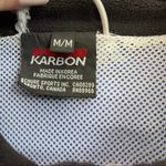 Karbon Purple and Black Fleece Zip Up Sweatshirt Size M Photo 2