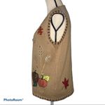 Holiday Editions small fall leaves harvest vest Tan Photo 5